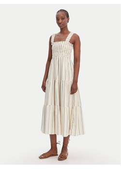 Seafolly Sukienka letnia Faithfull 55649-DR Beżowy Regular Fit ze sklepu MODIVO w kategorii Sukienki - zdjęcie 188724475