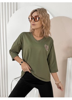 bluzka philipe khaki one size ze sklepu UBRA w kategorii Bluzki damskie - zdjęcie 188726305