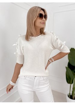 sweter coraline ecru one size ze sklepu UBRA w kategorii Swetry damskie - zdjęcie 188726497