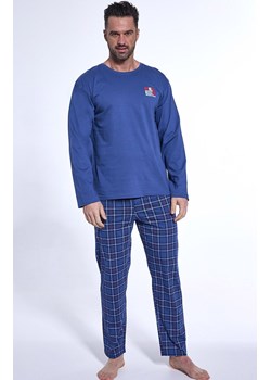 Długa piżama męska Never 4 124/189, Kolor niebieski-wzór, Rozmiar L, Cornette ze sklepu Intymna w kategorii Piżamy męskie - zdjęcie 188726628