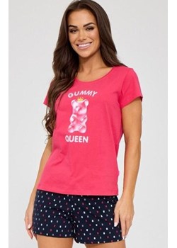 Krótka piżama damska Gummy Queen 628/333, Kolor różowo-granatowy, Rozmiar 2XL, Cornette ze sklepu Intymna w kategorii Piżamy damskie - zdjęcie 188726638