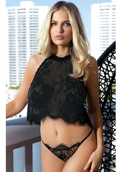 Koronkowy komplet damski czarny Olimpia, Kolor czarny, Rozmiar XS, DKaren ze sklepu Intymna w kategorii Komplety bielizny damskiej - zdjęcie 188726647
