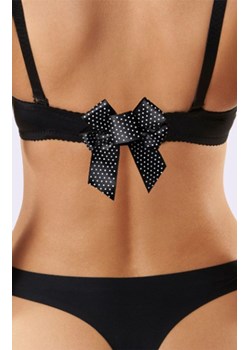 Czarna kokardka w kropki do biustonosza BA-19, Kolor czarny-wzór, Rozmiar uniwersalny, Julimex ze sklepu Intymna w kategorii Akcesoria do bielizny - zdjęcie 188726736