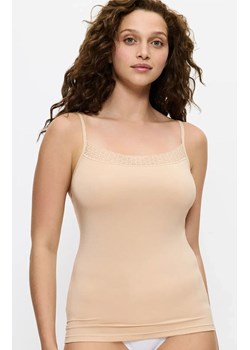 Triumph top damski z cienkimi ramiączkami Feel of Modal Spaghetti 10221654-0026, Kolor beżowy, Rozmiar L, Triumph ze sklepu Intymna w kategorii Podkoszulki i halki - zdjęcie 188726805