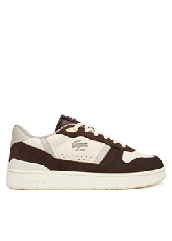 Sneakersy Lacoste T-Clip Set 51SMA0100 Brązowy ze sklepu eobuwie.pl w kategorii Buty sportowe męskie - zdjęcie 188727527