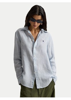 Polo Ralph Lauren Koszula 211A96158003 Błękitny Classic Fit ze sklepu MODIVO w kategorii Koszule damskie - zdjęcie 188728636