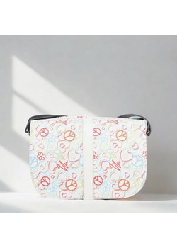 -beżowo czarna torebka damska skórzana na ramię  Emma ze sklepu Słoń Torbalski w kategorii Listonoszki - zdjęcie 188729817