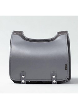 popielata torba skórzana listonoszka na ramię  Bookcase ze sklepu Słoń Torbalski w kategorii Listonoszki - zdjęcie 188729826