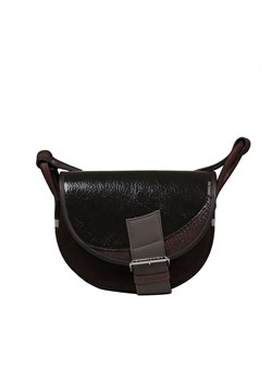 brązowa torebka na ramię listonoszka skórzana Freshman Mini ze sklepu Słoń Torbalski w kategorii Listonoszki - zdjęcie 188729828