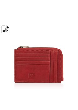 czerwony portfel skórzany/ etui KLASYCZNY organizer poziomy ze sklepu Słoń Torbalski w kategorii Portfele damskie - zdjęcie 188729849