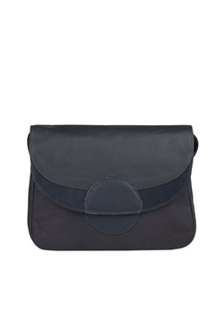 -popielata torebka damska  skórzana na ramię Rainbow ze sklepu Słoń Torbalski w kategorii Listonoszki - zdjęcie 188729867