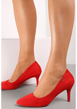 Czerwone Czółenka Agatheris ze sklepu born2be.pl w kategorii Czółenka - zdjęcie 188729955