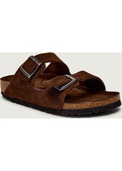 Birkenstock Klapki Arizona SFB LEVE | narrow fit | zamsz ze sklepu Gomez Fashion Store w kategorii Klapki damskie - zdjęcie 188731348