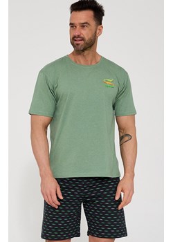 Dwuczęściowa piżama męska Crocodiles 2 326/202, Kolor zielony-wzór, Rozmiar 2XL, Cornette ze sklepu Primodo w kategorii Piżamy męskie - zdjęcie 188732595