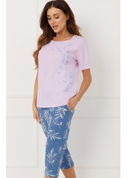 Piżama damska z krótkim rękawem różowa Erula, Kolor różowy-wzór, Rozmiar M, Italian Fashion ze sklepu Primodo w kategorii Piżamy damskie - zdjęcie 188732819