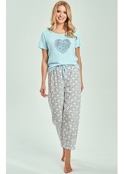Bawełniana piżama damska 3513 Alessia, Kolor turkusowy-wzór, Rozmiar L, Taro ze sklepu Primodo w kategorii Piżamy damskie - zdjęcie 188732928