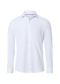 Finshley & Harding Koszula męska Mężczyźni Super Slim Fit biały jednolity ze sklepu vangraaf w kategorii Koszule męskie - zdjęcie 188733189