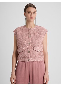 Guido Maria Kretschmer Kamizelka damska - Francesca Kobiety Sztuczne włókno brudny róż jednolity ze sklepu vangraaf w kategorii Kamizelki damskie - zdjęcie 188733229