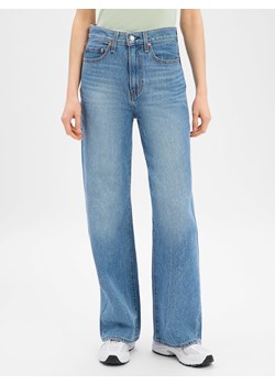 Levi's Dżinsy - Szeroka nogawka w prążki Kobiety Bawełna light stone jednolity ze sklepu vangraaf w kategorii Jeansy damskie - zdjęcie 188733239