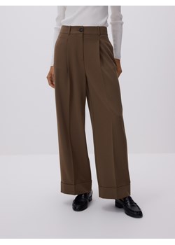 Reserved - Spodnie culotte - oliwkowy ze sklepu Reserved w kategorii Spodnie damskie - zdjęcie 188733539