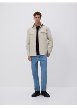 Reserved - Kurtka koszulowa - beżowy ze sklepu Reserved w kategorii Koszule męskie - zdjęcie 188733647