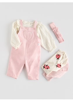 Reserved - Ogrodniczki z opaską - lawendowy ze sklepu Reserved w kategorii Spodnie i półśpiochy - zdjęcie 188733846