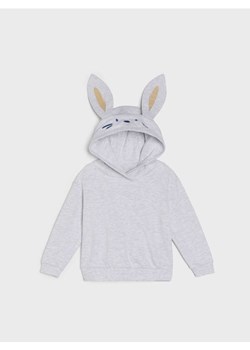 Sinsay - Bluza hoodie z elementami 3D - szary ze sklepu Sinsay w kategorii Bluzy dziewczęce - zdjęcie 188734657