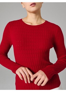 Sinsay - Ażurowy sweter - czerwony ze sklepu Sinsay w kategorii Swetry damskie - zdjęcie 188734667