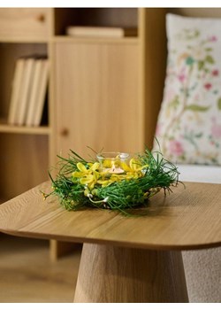 Sinsay - Wielkanocny świecznik ze sztucznymi kwiatami - żółty ze sklepu Sinsay w kategorii Świeczniki - zdjęcie 188734735