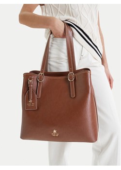 Torebka Beverly Hills Polo Club EO-BHPC-C-010-09 Brązowy ze sklepu eobuwie.pl w kategorii Torby Shopper bag - zdjęcie 188734867