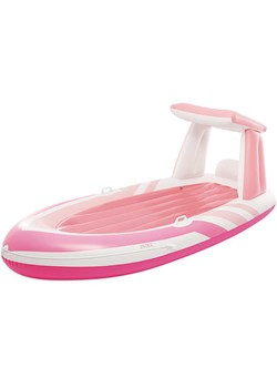 Intex Dmuchany materac w kolorze różowo-białym - 244 x 97 x 119 cm ze sklepu Limango Polska w kategorii Pufy i siedziska - zdjęcie 188735449