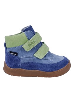 Richter Shoes Skórzane buty "Samy" w kolorze niebiesko-zielonym do chodzenia na boso ze sklepu Limango Polska w kategorii Buciki niemowlęce - zdjęcie 188735648