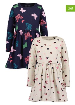 Blue Seven Sukienki (2 szt.) w kolorze beżowo-granatowym ze sklepu Limango Polska w kategorii Sukienki dziewczęce - zdjęcie 188737086