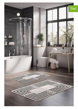 Mijolnir Dywaniki łazienkowe (2 szt.) w kolorze kremowo-czarnym ze sklepu Limango Polska w kategorii Akcesoria łazienkowe - zdjęcie 188738088