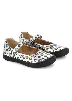 Pom D'api Skórzane baleriny w kolorze srebrnym ze sklepu Limango Polska w kategorii Balerinki dziecięce - zdjęcie 188738556