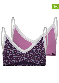 Skiny Topy (2 szt.) w kolorze fioletowo-jasnoróżowym ze sklepu Limango Polska w kategorii Staniki dla dziewczynki - zdjęcie 188739579