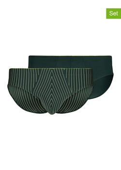 Skiny Slipy (2 pary) w kolorze ciemnozielonym ze sklepu Limango Polska w kategorii Majtki męskie - zdjęcie 188739758