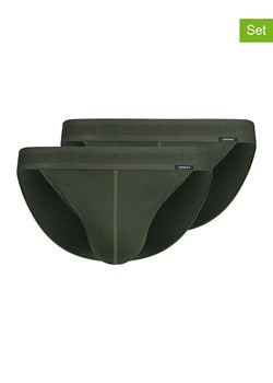 Skiny Slipy (2 pary) w kolorze ciemnozielonym ze sklepu Limango Polska w kategorii Majtki męskie - zdjęcie 188739916