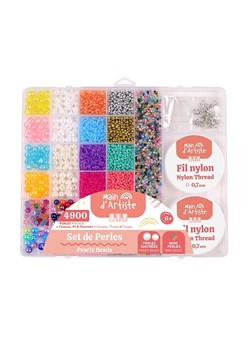 MGM 4900-częściowy zestaw koralików w różnych kolorach - 6+ ze sklepu Limango Polska w kategorii Zabawki - zdjęcie 188741887