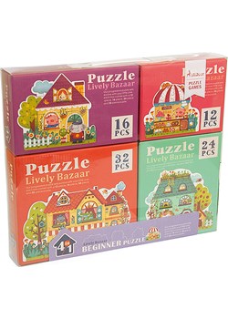 Andreu Toys Zestaw puzzli "Lively Bazaar" - 3+ ze sklepu Limango Polska w kategorii Puzzle - zdjęcie 188742856