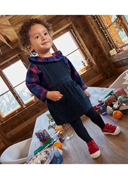 PETIT BATEAU Sztruksowa sukienka-ogrodniczka w kolorze granatowym ze sklepu Limango Polska w kategorii Sukienki niemowlęce - zdjęcie 188743026