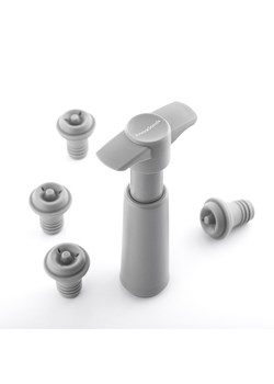 InnovaGoods Pompka próżniowa w kolorze szarym do wina  - 7,5 x 13 x 3,7 cm ze sklepu Limango Polska w kategorii Naczynia - zdjęcie 188743959