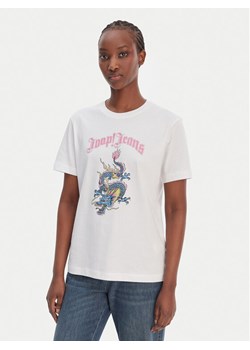 JOOP! Jeans T-Shirt Trinessa 30102434 Biały Regular Fit ze sklepu MODIVO w kategorii Bluzki damskie - zdjęcie 188744838