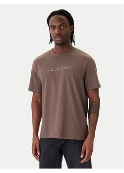 Calvin Klein T-Shirt LV04LF813G Beżowy Regular Fit ze sklepu MODIVO w kategorii T-shirty męskie - zdjęcie 188744847