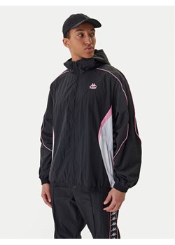 Kappa Wiatrówka Banda Silas 37222WW Czarny Comfort Fit ze sklepu MODIVO w kategorii Kurtki męskie - zdjęcie 188744869