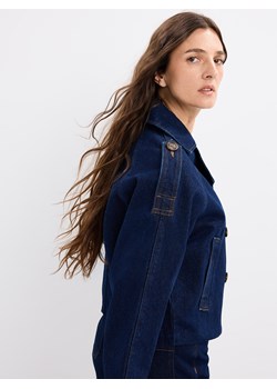 Mohito - Jeansowa kurtka - granatowy ze sklepu Mohito w kategorii Kurtki damskie - zdjęcie 188746316
