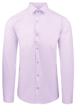 Jasnofioletowa Koszula Bawełniana o Taliowanym Kroju, Jednokolorowa KSDWPZNIfioletP005sl ze sklepu JegoSzafa.pl w kategorii Koszule męskie - zdjęcie 188746658
