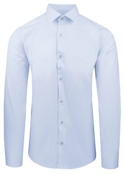Jasnoniebieska Koszula Bawełniana o Taliowanym Kroju, Jednokolorowa KSDWPZNIjasNiebP011sl ze sklepu JegoSzafa.pl w kategorii Koszule męskie - zdjęcie 188746665