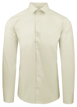 Pistacjowa Koszula Bawełniana o Taliowanym Kroju, Jednokolorowa KSDWPZNIpistacjaP013sl ze sklepu JegoSzafa.pl w kategorii Koszule męskie - zdjęcie 188746679