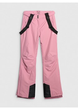 Damskie spodnie narciarskie 4F 4FWAW25TFTRF1157 - różowe ze sklepu Sportstylestory.com w kategorii Spodnie damskie - zdjęcie 188746718
